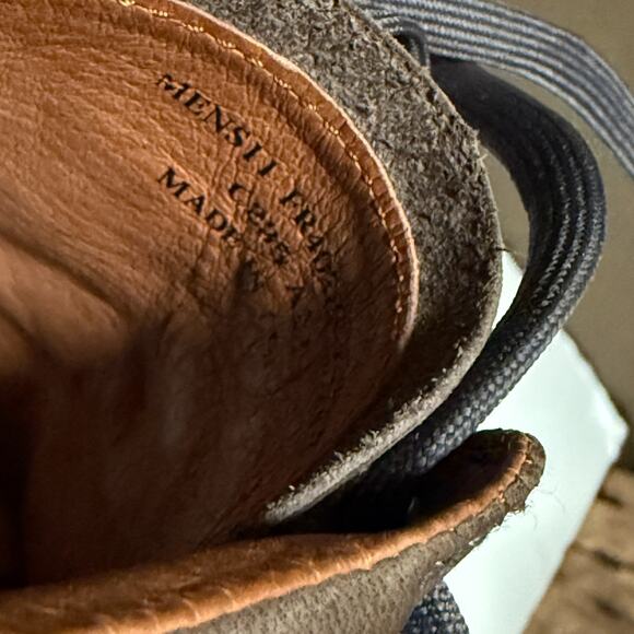 Frye Men’s Gray Leather Canvas Low Top Sneakers Size 11 Lace Up Casual Shoes - Picture 12 of 12